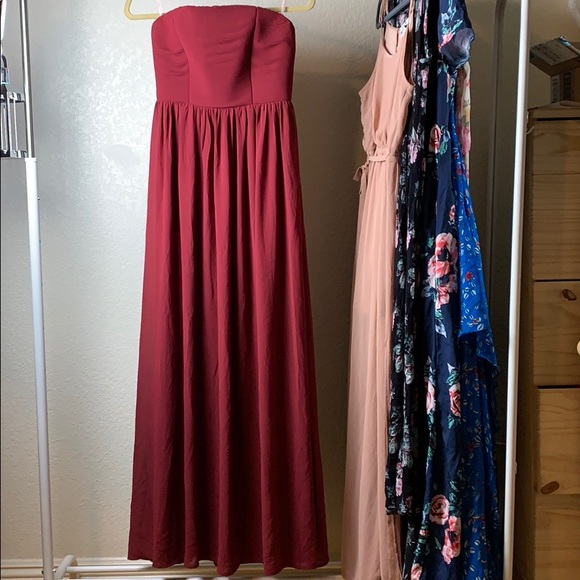 Forever 21 Dresses & Skirts - Red ruby strapless dress